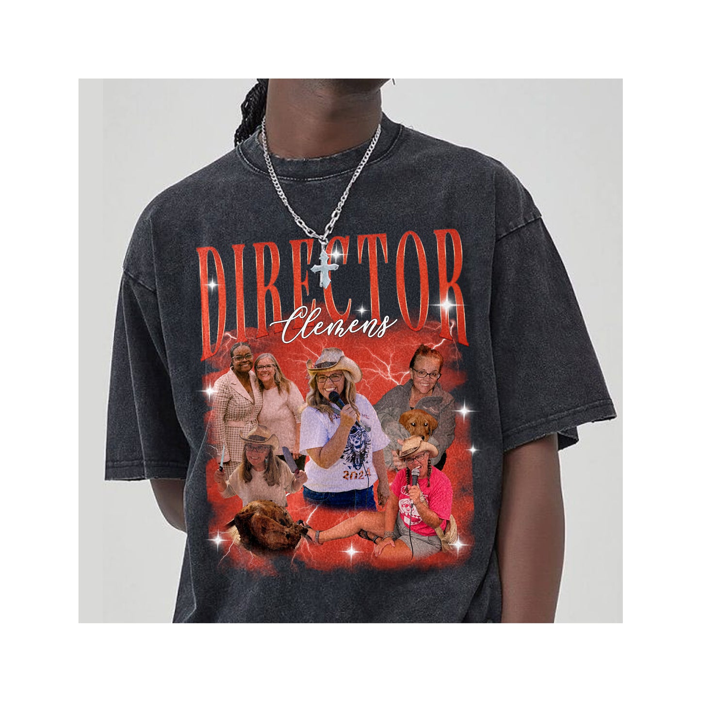 Custom Graphic Photo Vintage Washed Shirt