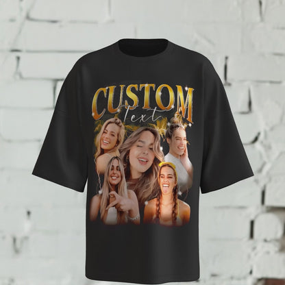 Custom Graphic Photo Vintage Washed Shirt